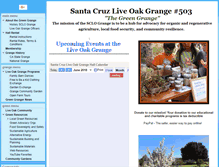 Tablet Screenshot of greengrange.org